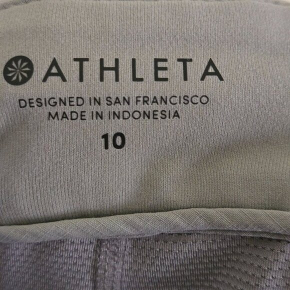 Athleta Trekkie Silver Gray/Taupe Skort Cargo Pockets Size 10 - Picture 7 of 7